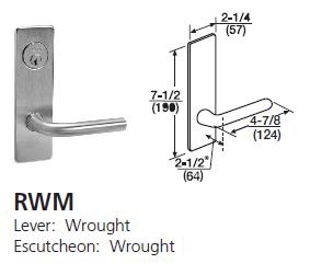 RWM - Regis Wrought Lever W/ Wrought Escutcheon [+$10.82]