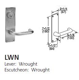 LWN - Lustra Wrought Lever W/ Wrought Escutcheon [+$10.82]