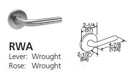 RWA - Regis Wrought Lever W/ Wrought Rose [+$177.98]