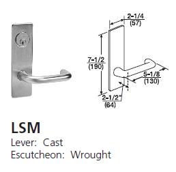 LSM - Lustra Cast Lever W/ Wrought Escutcheon [+$117.70]