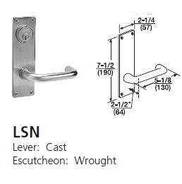 LSN - Lustra Cast Lever W/ Wrought Escutcheon [+$117.70]