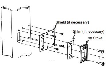 98 - Semi Mortise Strike