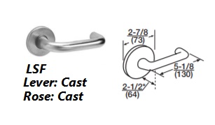 LSF - Lustra Cast Lever W/ Cast Rose [+$51.42]