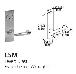 LSM - Lustra Cast Lever W/ Wrought Escutcheon [+$123.34]