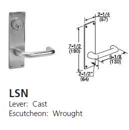 LSN - Lustra Cast Lever W/ Wrought Escutcheon [+$123.34]