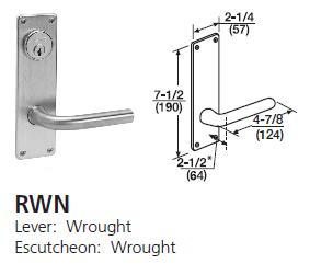 RWN - Regis Wrought Lever W/ Wrought Escutcheon [+$10.82]