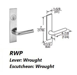 RWP - Regis Wrought Lever W/ Wrought Escutcheon [+$10.82]