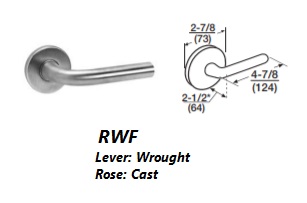 RWF - Regis Wrought Lever W/ Cast Rose [+$31.70]