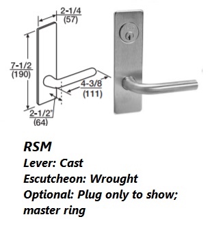 RSM - Regis Cast Lever W/ Wrought Escutcheon [+$123.34]