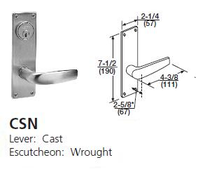 CSN -Citation Cast Lever W/ Wrought Escutcheon [+$123.34]