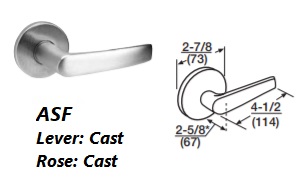 ASF - Armstrong Cast Lever W/ Cast Rose [+$144.22]