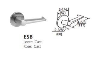 ESB -  Essex Cast Lever W/ Cast Rose [+$152.92]