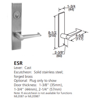 ESR - Essex Cast Lever W/  Solid Stainless Steel Forged Brass [+$159.88]