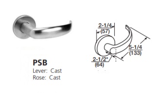 PSB -  Princeton Cast Lever W/ Cast Rose [+$136.10]