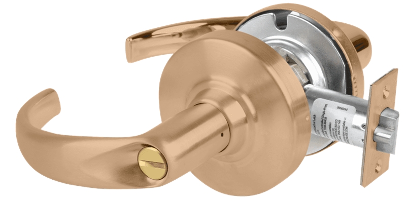 Picture of Schlage ND44S SPA - Grade 1 Hospital Privacy Lock, Sparta Lever, Non-Keyed