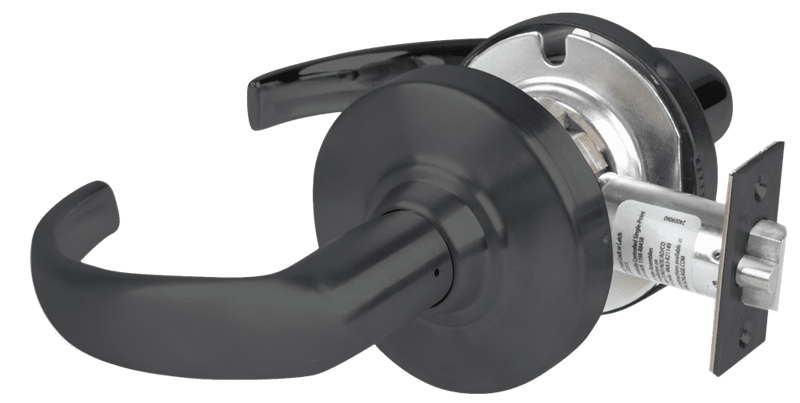 Picture of Schlage ND12DEL SPA - Grade 1 Electrified Cylindrical Lock, Exit Function, 12-24V DC, Fail Safe, Sparta Lever