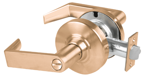 Picture of Schlage ND40S RHO - Grade 1 Bath/Bedroom Privacy Lock, Rhodes Lever, Non-Keyed