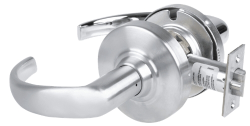 Picture of Schlage ND12DEU SPA - Grade 1 Electrified Cylindrical Lock, Exit Function, 12-24V DC, Fail Secure, Sparta Lever