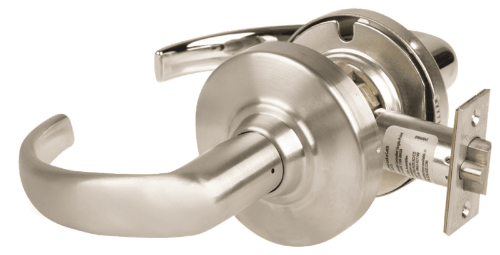 Picture of Schlage ND12DEU SPA - Grade 1 Electrified Cylindrical Lock, Exit Function, 12-24V DC, Fail Secure, Sparta Lever