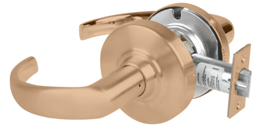 Picture of Schlage ND12DEU SPA - Grade 1 Electrified Cylindrical Lock, Exit Function, 12-24V DC, Fail Secure, Sparta Lever