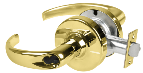 Picture of Schlage ND80BDEU SPA Grade 1 Electrified Cylindrical Lock, Storeroom Function, 12-24 VDC, Fail Secure, Sparta Lever, SFIC Prep