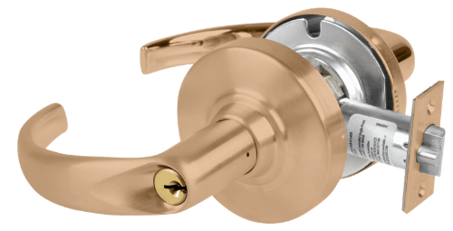 Picture of Schlage ND80PDEU SPA Grade 1 Electrified Cylindrical Lock, Storeroom Function, 12/24 VDC, Fail Secure, Sparta Lever