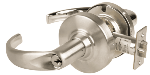 Picture of Schlage ND80PDEU SPA Grade 1 Electrified Cylindrical Lock, Storeroom Function, 12/24 VDC, Fail Secure, Sparta Lever