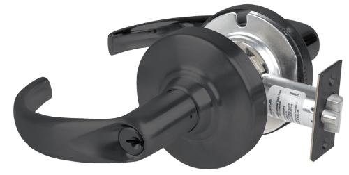 Picture of Schlage ND80PDEU SPA Grade 1 Electrified Cylindrical Lock, Storeroom Function, 12/24 VDC, Fail Secure, Sparta Lever