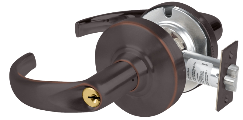 Picture of Schlage ND80PDEU SPA Grade 1 Electrified Cylindrical Lock, Storeroom Function, 12/24 VDC, Fail Secure, Sparta Lever