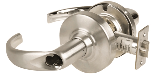 Picture of Schlage ND96BDEU SPA Grade 1 Electrified Cylindrical Lock, Storeroom Function with Vandlgard, 12-24V DC, Fail Secure, Sparta Lever, SFIC Prep