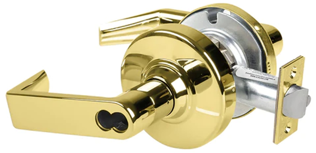 Picture of Schlage ND91JD RHO - Grade 1 Entrance/Office Lock, Rhodes Lever, Schlage FSIC Prep Less Core