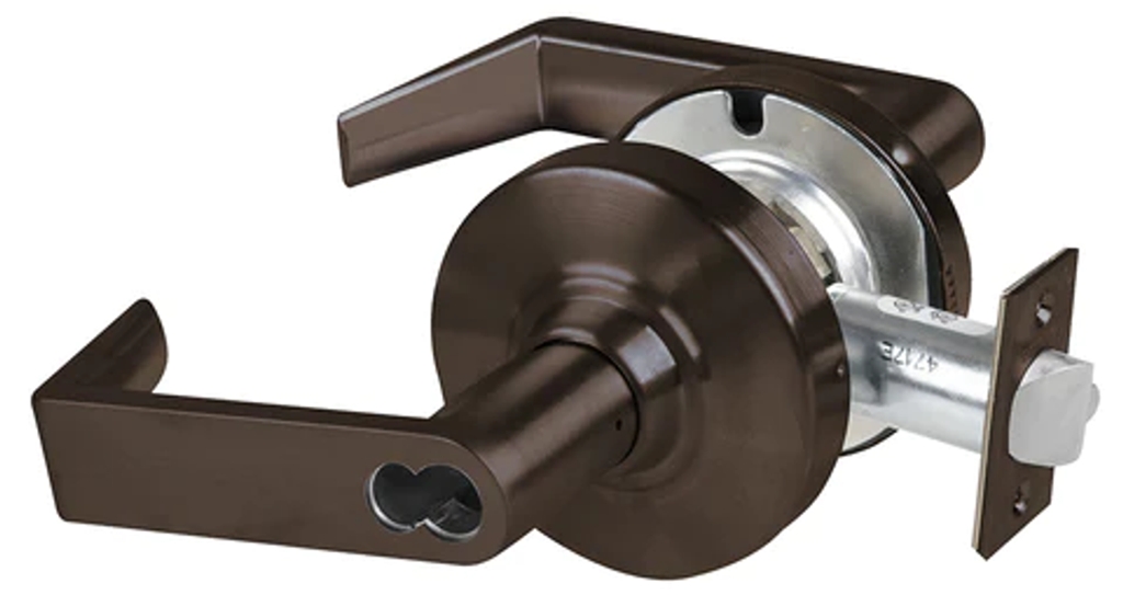 Picture of Schlage ND93JD RHO - Grade 1 Vestibule Lock, Rhodes Lever, FSIC Prep Less Core