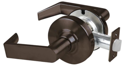 Picture of Schlage ND12DEU RHO - Grade 1 Electrified Cylindrical Lock, Exit Function, 12-24V DC, Fail Secure, Rhodes Lever