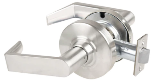 Picture of Schlage ND12DEU RHO - Grade 1 Electrified Cylindrical Lock, Exit Function, 12-24V DC, Fail Secure, Rhodes Lever