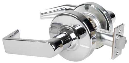 Picture of Schlage ND12DEU RHO - Grade 1 Electrified Cylindrical Lock, Exit Function, 12-24V DC, Fail Secure, Rhodes Lever