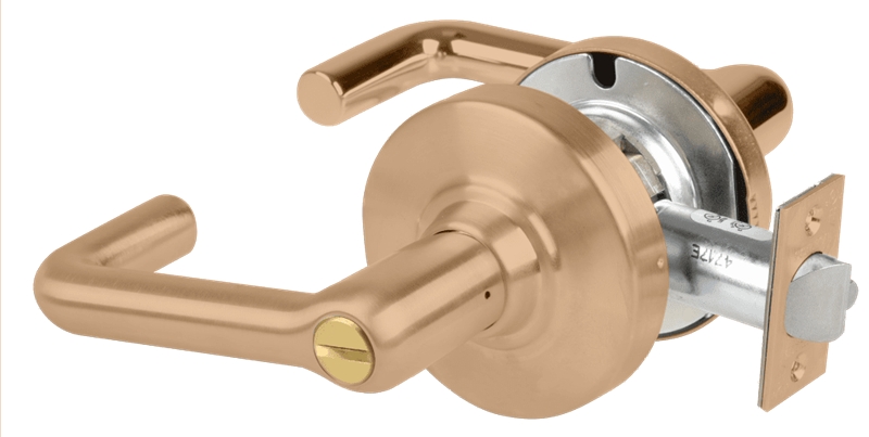 Picture of Schlage ND40S TLR Grade 1 Bath/Bedroom Privacy Lock, Tubular Lever