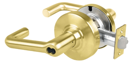 Picture of Schlage ND80BDEU TLR Grade 1 Electrified Cylindrical Lock, Storeroom Function, 12-24 VDC, Fail Secure, Tubular Lever, SFIC Prep