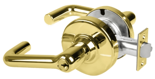 Picture of Schlage ND93PD TLR Grade 1 Vestibule Lock, Tubular Lever, Standard Cylinder