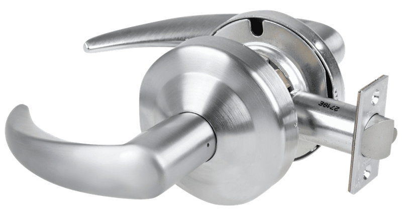 Picture of Schlage ND12DEL OME Grade 1 Electrified Cylindrical Lock, Exit Function, 12-24V DC, Fail Safe,  Omega Lever