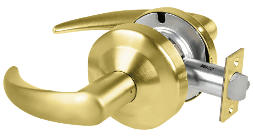 Picture of Schlage ND12DEU OME Grade 1 Electrified Cylindrical Lock, Exit Function, 12-24V DC, Fail Secure, Omega Lever
