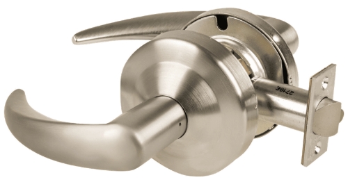 Picture of Schlage ND12DEU OME Grade 1 Electrified Cylindrical Lock, Exit Function, 12-24V DC, Fail Secure, Omega Lever