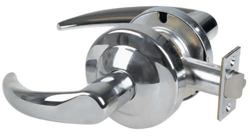 Picture of Schlage ND12DEU OME Grade 1 Electrified Cylindrical Lock, Exit Function, 12-24V DC, Fail Secure, Omega Lever
