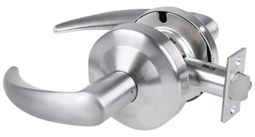 Picture of Schlage ND12DEU OME Grade 1 Electrified Cylindrical Lock, Exit Function, 12-24V DC, Fail Secure, Omega Lever