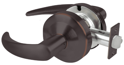 Picture of Schlage ND12DEU OME Grade 1 Electrified Cylindrical Lock, Exit Function, 12-24V DC, Fail Secure, Omega Lever