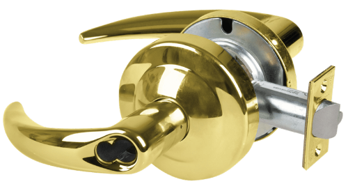 Picture of Schlage ND80JDEU OME Grade 1 Electrified Cylindrical Lock, Storeroom Function, 12-24 VDC, Fail Secure, Omega Lever, LFIC Prep