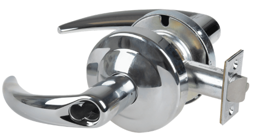 Picture of Schlage ND80JDEU OME Grade 1 Electrified Cylindrical Lock, Storeroom Function, 12-24 VDC, Fail Secure, Omega Lever, LFIC Prep