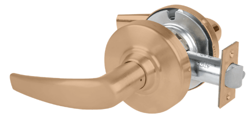 Picture of Schlage ND12DEU ATH Grade 1 Electrified Cylindrical Lock, Exit Function, 12-24V DC, Fail Secure, Athens Lever