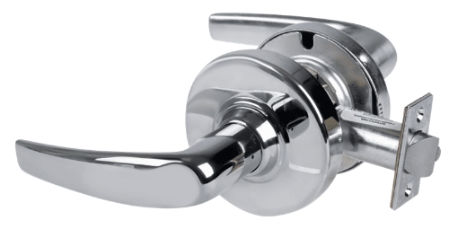 Picture of Schlage ND12DEU ATH Grade 1 Electrified Cylindrical Lock, Exit Function, 12-24V DC, Fail Secure, Athens Lever