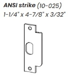 ANSI Strike - 4-7/8"