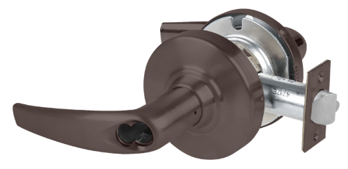 Picture of Schlage ND96JDEL ATH Grade 1 Electrified Cylindrical Lock, Storeroom Function with Vandlgard, 12-24V DC, Fail Safe, Athens Lever, LFIC Prep